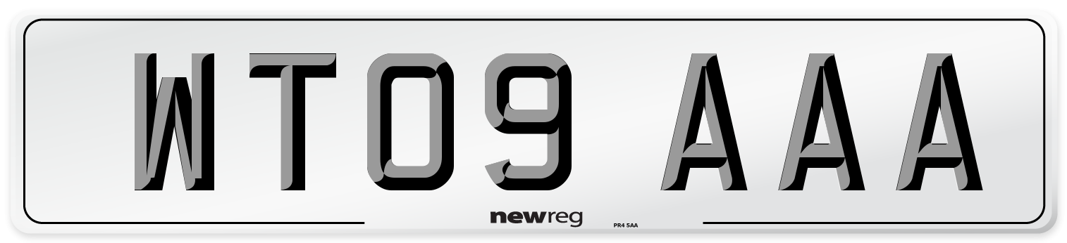 WT09 AAA Number Plate from New Reg